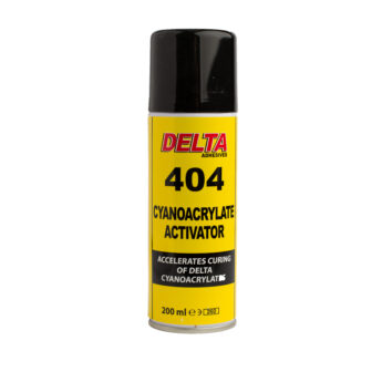 D404 Cynoacrylate Activator Aerosol - Surface Preparation - For use with Delta Instant Adhesives - Delta Adhesives - Barnsley - South Yorkshire - UK