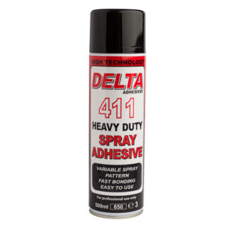 D411 Heavy Duty Spray Adhesive - Automotive Applications - Contact Adhesives - Delta Adhesives - Barnsley - Yorkshire - UK